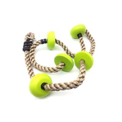 Free shipping New Children Physical Training Fitness Swing Climbing Rope Plastic Knot Polyethylene Rope Sport Toy Combo Set